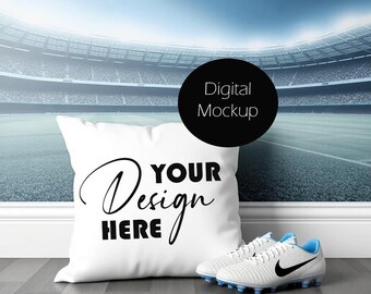 Children's Pillow Mockup Cushion Mockup Stock photo Mock up Sublimation Cushion Digital Download JPG