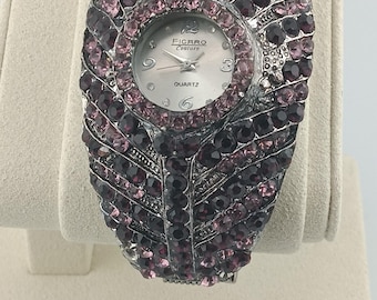 Damen Vintage Figaro Couture Manschettenuhr