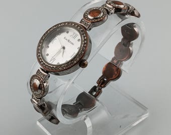 Kim Rogers Silber und Kupfer Patina Armbanduhr