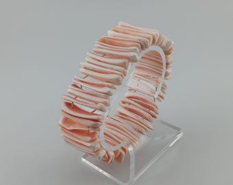 Chunky Shell Mother Of Pearl Stretch Bracelet