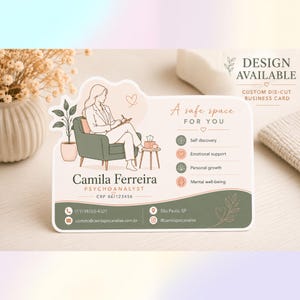 Cartes de visite personnalisées | Solution de marque de forme unique (option de code QR)