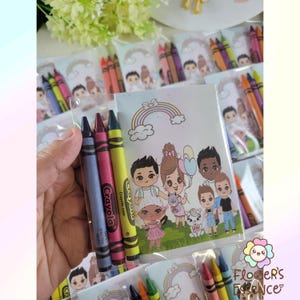 Mini Coloring Book with Crayons