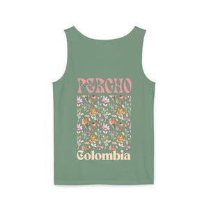 Tank Top - Colombia-Floral Graphic