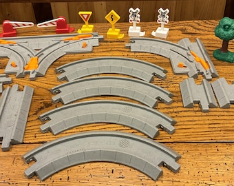 13 Rails Droits Courts Fisher-Price Geotrax – Pour Agrandir Ton Circuit !