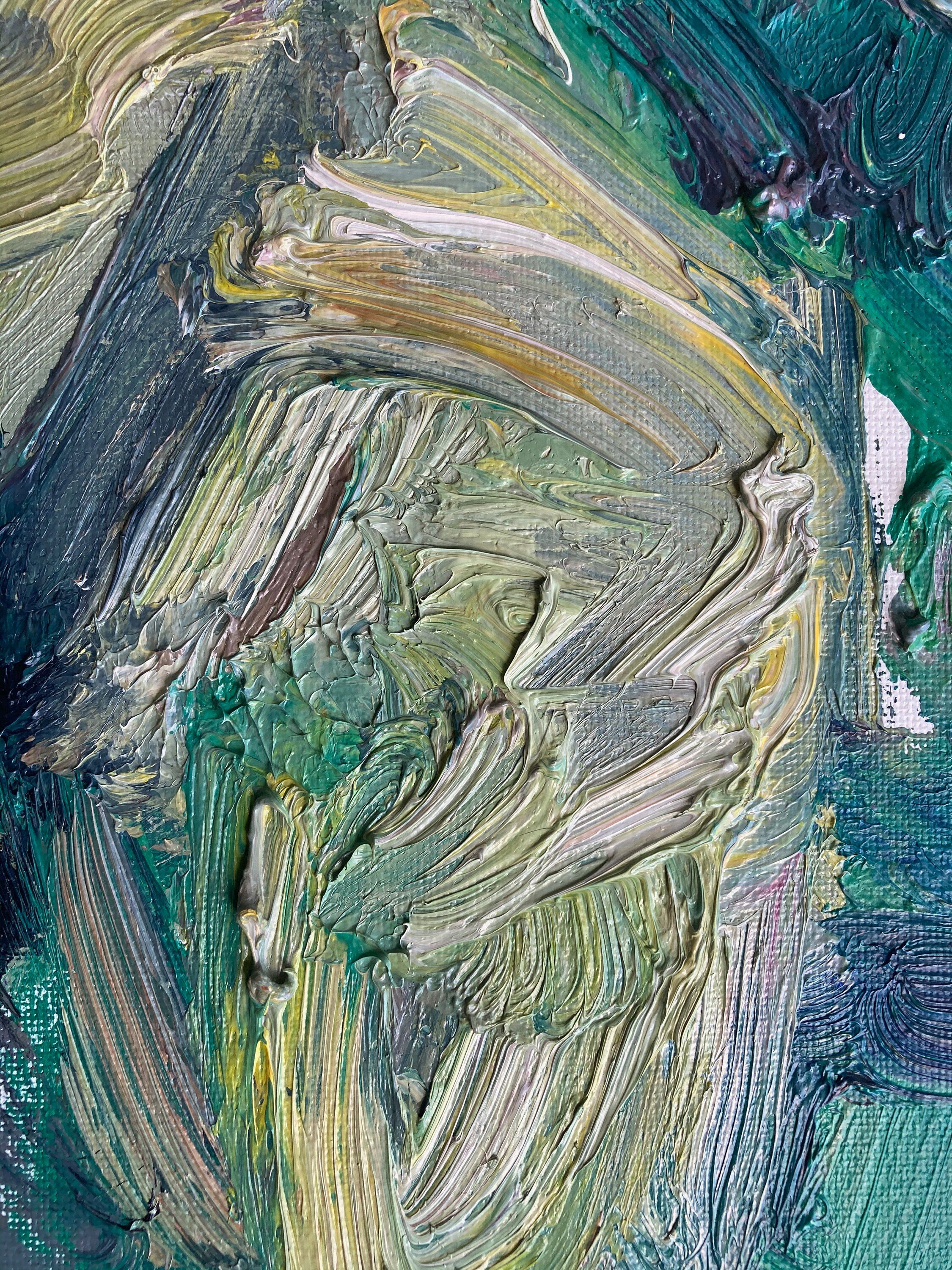 黄色のポインセチアのキャンバス油絵（24インチ×18インチ） - Etsy 日本