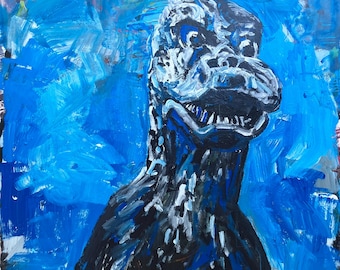John Kilduff "Godzilla" acrylic 74" x 78"