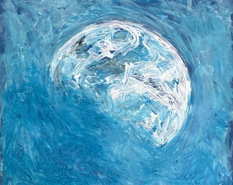 Moon on 5-25-26  markers on paper 18”x 24”