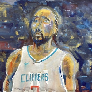 Kawhi Leonard shooting a free throw