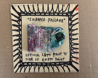 Signed used tube of empty paint
