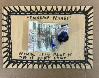 Signed used tube of empty paint