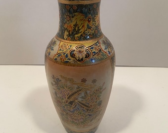 ヴィンテージ薩摩陶器花瓶、日本の風景画 - Etsy 日本