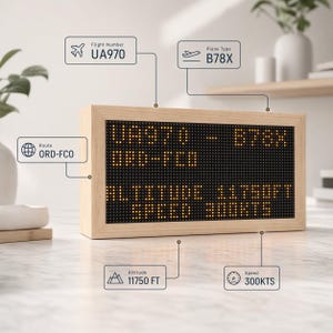 Frame Display Flight Flight Radar LED Display - Departure Board - Flight Tracker - Etsy