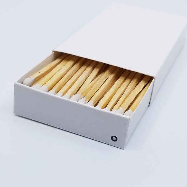 4" Matchsticks - White - Bulk Rate