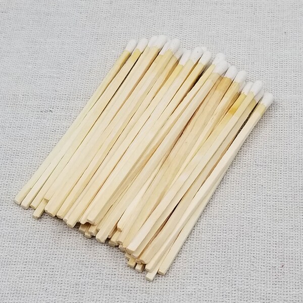 4" Matchsticks - White - Loose