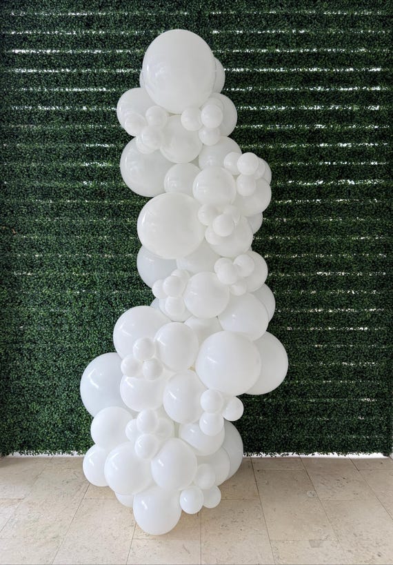 THE WHITE Balloon Garland Kit, Balloon Arch, Birthday, Baby Shower, DIY Balloon Kit