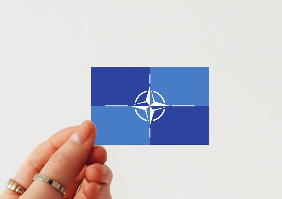 NATO Flag Sticker, North Atlantic Treaty Organization Decal, Pro NATO ...