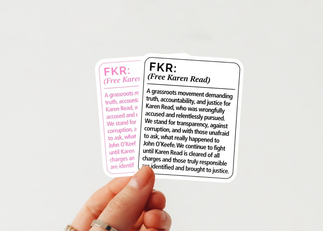 FKR Definition Sticker, Free Karen Read Sticker, Laptop Sticker, Water ...