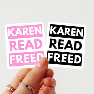 Karen Read Freed Sticker, True Crime Decal, Justice for Karen Read, True Crime Supporter Sticker, White or Holographic