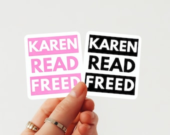 Naklejka Karen Read Freed, naklejka True Crime, Sprawiedliwość dla Karen Read, naklejka True Crime Supporter, biała lub holograficzna