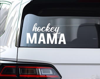 Calcomanía de mamá de hockey, vida de mamá de hockey, calcomanía para auto, calcomanía para laptop, calcomanía de vinilo con kit de aplicación