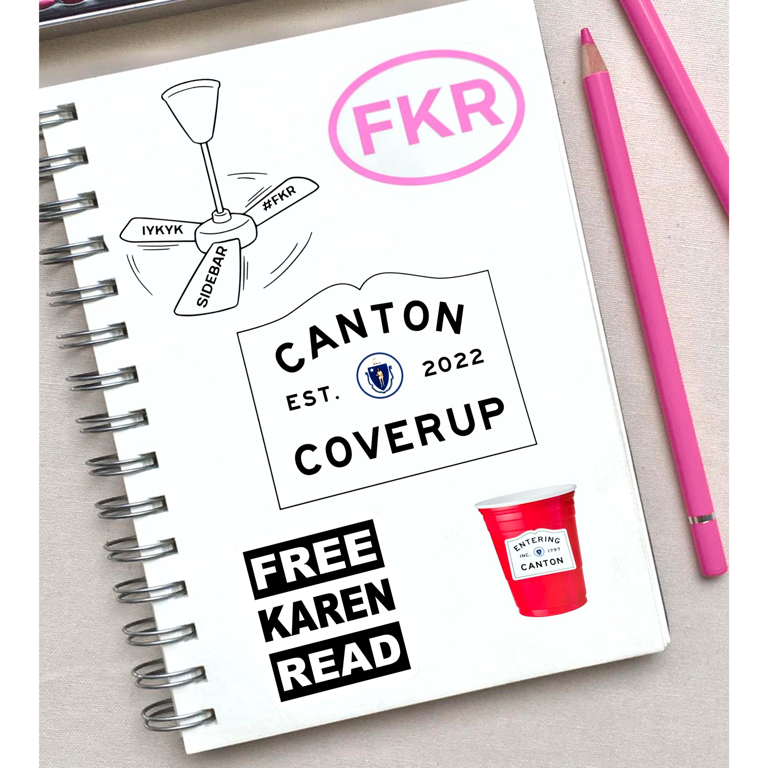 Sidebar Ceiling Fan Sticker – Karen Read Trial Vinyl Sticker, #FKR ...