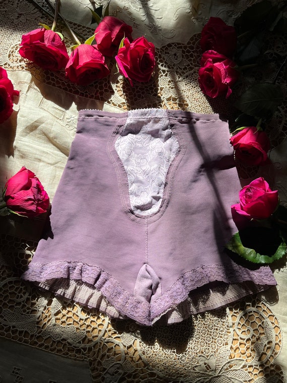 Hand Dyed 1960’s Vintage Purple Panty Girdle by Se