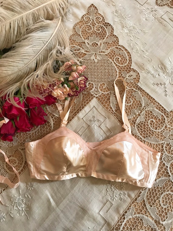 Vintage satin bullet bra - Gem