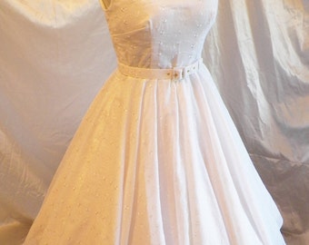 1950s 50s Vintage Style Wedding Dress, Sexy Summer Wedding Dress, Retro Summer Wedding Dress,