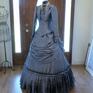 Victorian Dress, Steampunk Dress, Bustle Dress, Wedding Dress, Victorian Ball Dress, Victorian Walking Dress, Victorian Dress Costume