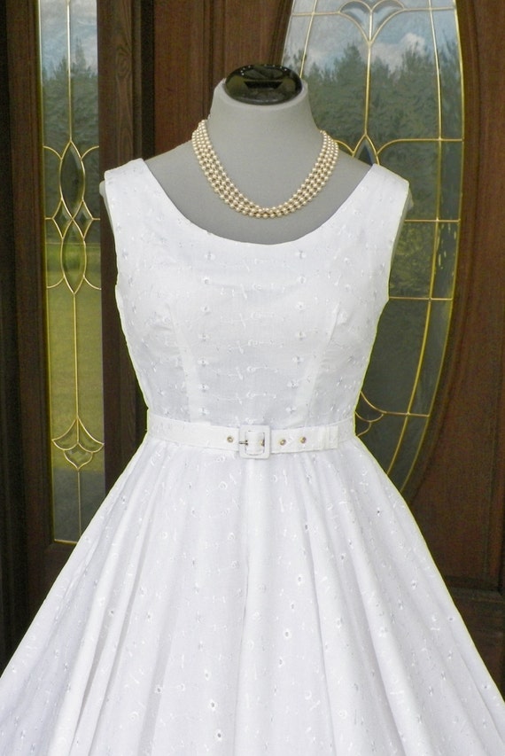 1950s 50s Vintage Inspired Wedding Formal Cocktail Retro Party Mad Men Sexy Swing Crinoline Dress made to order