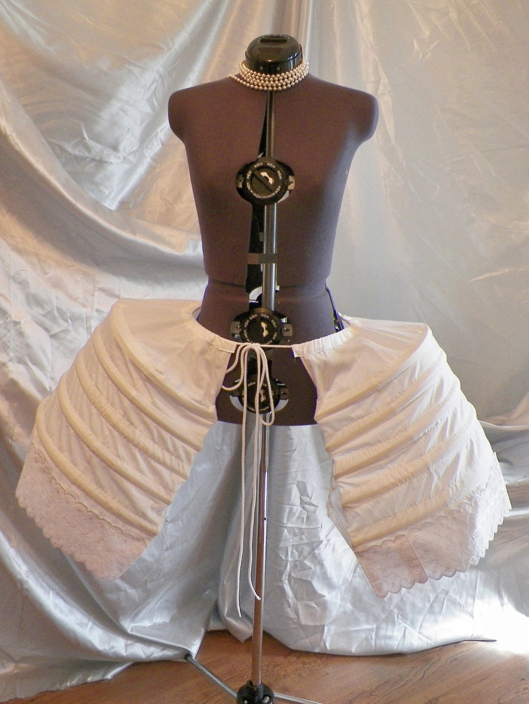 Marie Antoinette Dress Gown Costume Side Pocket Panniers