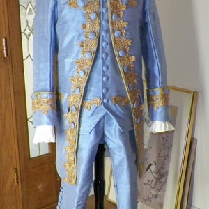 Reserved for Leslie, Frock Coat Men, 18th Century Frock Coat Set, Frock Coat Set Colonial Versailles,  custom made to order,