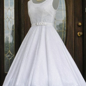 1950s 50s Vintage Inspired Wedding Formal Cocktail Retro Party Mad Men Sexy Swing Crinoline Dress made to order image 2