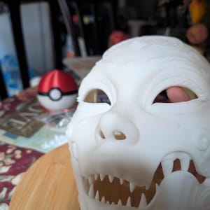 Geisha Masquerade Horror Mask (PLA+) Dimples Version White