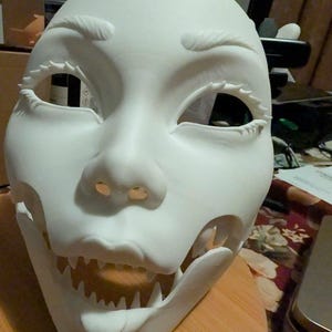 Geisha Masquerade Horror Mask (High-Resolution, PLA plus) No Dimples