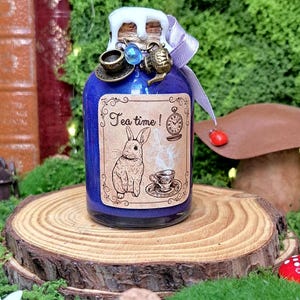 Magic potion vial Tea time rabbit