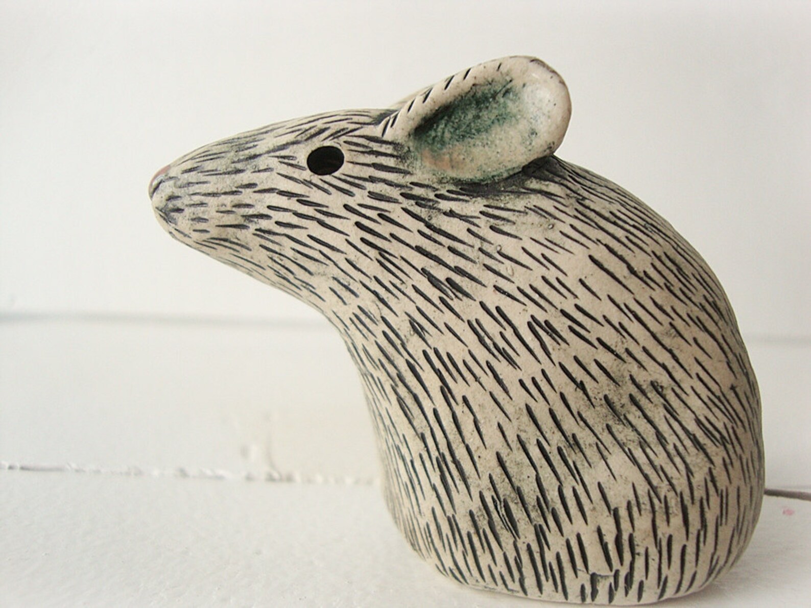 Clay Mouse Animal Sculpture Handmade Ceramic Art Etsy