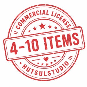 Licenza commerciale per 4-10 design acquistati da Hutsulstudio