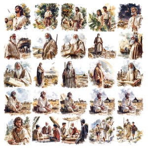 Genesis Bible Clipart Bundle, 100+ PNG Christian Digital Art for Sunday School, Bible Study, Church Printables & Religious Crafts image 5