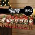 3D Gnome Laser Cut File Bundle, Xmas Gnome Shelf Sitter SVG, Wooden Gnome Stand Designs, Holiday Home Decor Set product logo