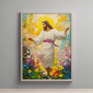 Jesus Christ Wall Art, Inspirational Poster, Christian Home Decor, Faith-Based Digital Download, Religious Spiritual Art, Above Bed Art