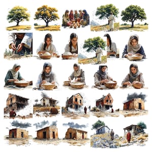 Parables of Jesus Clipart Bundle, 160+ Christian PNG Files for Sunday School, Bible Lessons, Church Crafts & Religious Printables image 6