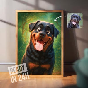 Portraits numériques ludiques d'animaux de compagnie, art personnalisé fantaisiste pour animaux de compagnie, cadeau personnalisé parfait pour les amoureux des animaux, souvenir unique, téléchargement immédiat
