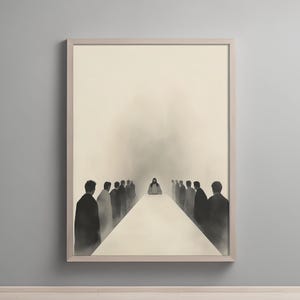 The Last Supper, Watercolor Contemporary Art, Bible Story Print, Minimalist Christian Wall Decor, Inspirational Religious Home Gift