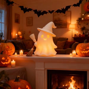 Ghost Tea Light Holder STL Files, Halloween Candle Holder Bundle, 16 Spooky Ghost 3D Print Models, Digital Download