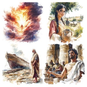 Genesis Bible Clipart Bundle, 100+ PNG Christian Digital Art for Sunday School, Bible Study, Church Printables & Religious Crafts image 7
