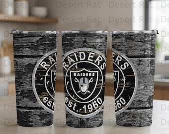 Raiders Tumbler Mug, Vintage 1960s Football Fan Cup