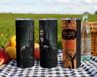 Spooky Season T-Shirt, Morticia Mug, Halloween Tumbler, Spooky Bitch Season, Goth T-shirt, Hot Girl Summer, Funny Halloween Shirt