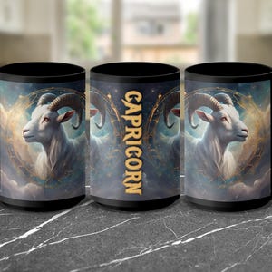 Capricorn Mug, Zodiac Sign Gift, Astrology Mug, Celestial Mug, Horoscope Gift Idea, Goat Mug, Gift for Capricorn, Constellation Mug