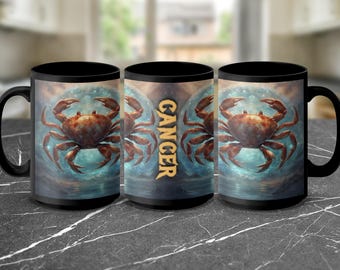 Cancer Zodiac Mug: Celestial Crab Astrology Gift